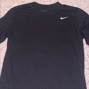 Black Nike Dry fit  long sleeve T shirt